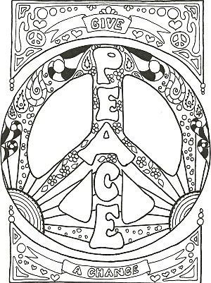 Peace Sign Coloring Pages Printable 300x401 Peace Sign Coloring Pages Printable