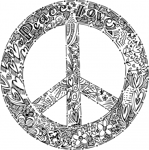 Doodle Coloring Page Peace Sign Adult Coloring, Mandala 500x503 Doodle Coloring Page Peace Sign Adult Coloring, Mandala