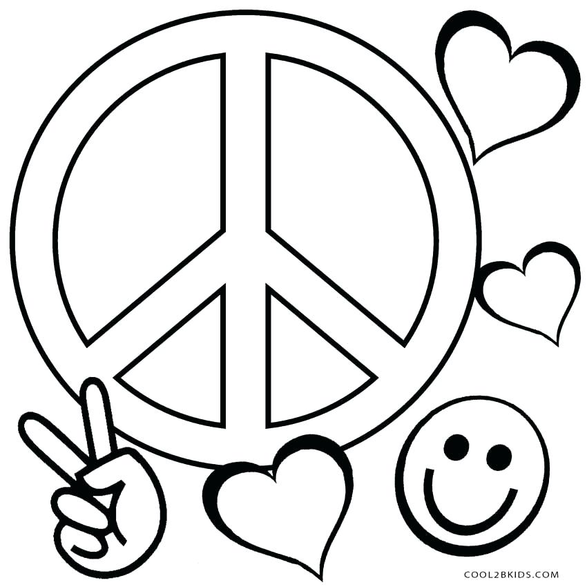 Peace Symbol Coloring Pages Coloring Pages Of Peace Signs Free 850x850 Peace Symbol Coloring Pages Coloring Pages Of Peace Signs Free