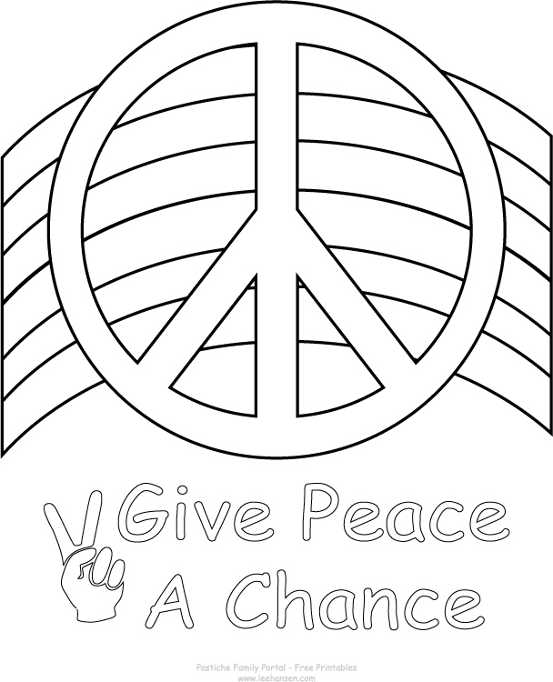 Peace Symbol Coloring Pages at GetColorings.com | Free printable ...