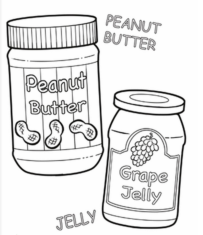 Peanut Butter Coloring Page