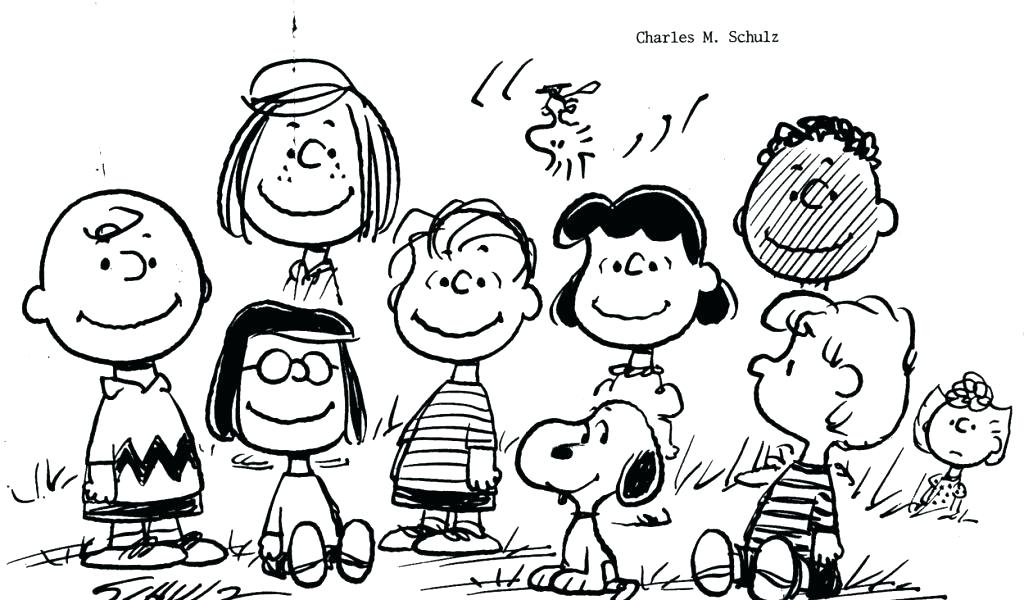 Peanuts Characters Coloring Pages at GetColorings.com | Free printable ...
