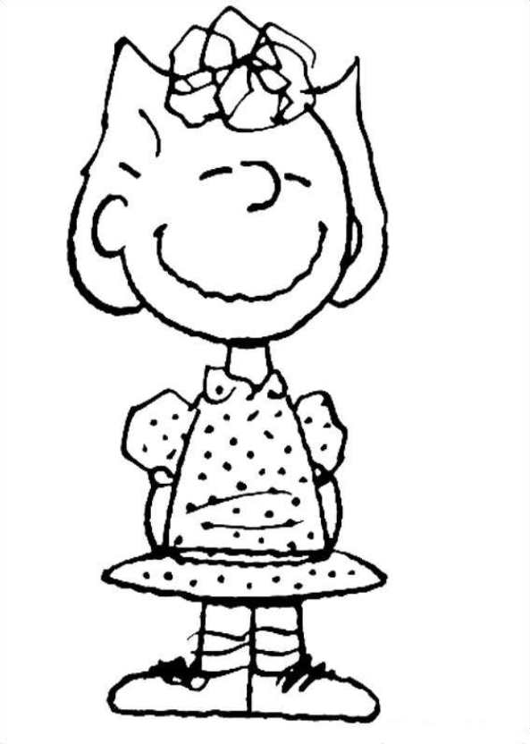 593x832 Peanuts Characters Coloring Pages