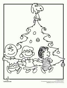 231x300 A Charlie Brown Christmas Coloring Pages Peanuts Gang Christmas