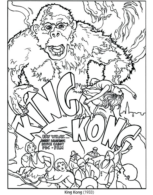 588x750 Movie Coloring Pages King Color Your Own Poster Publications