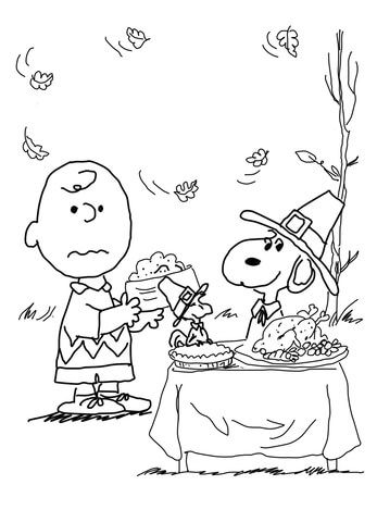 Charlie Brown Thanksgiving Coloring Page Brownie Girl Scouts 347x480 Charlie Brown Thanksgiving Coloring Page Brownie Girl Scouts