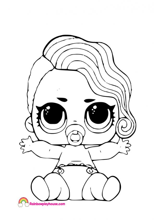 Lol Lil Treasure Pearl Surprise Coloring Page 595x841 Lol Lil Treasure Pearl Surprise Coloring Page