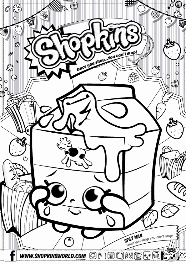 Shopkins Colour Color Page Spilt Milk Shopkinsworld Peas Coloring 595x842 Shopkins Colour Color Page Spilt Milk Shopkinsworld Peas Coloring