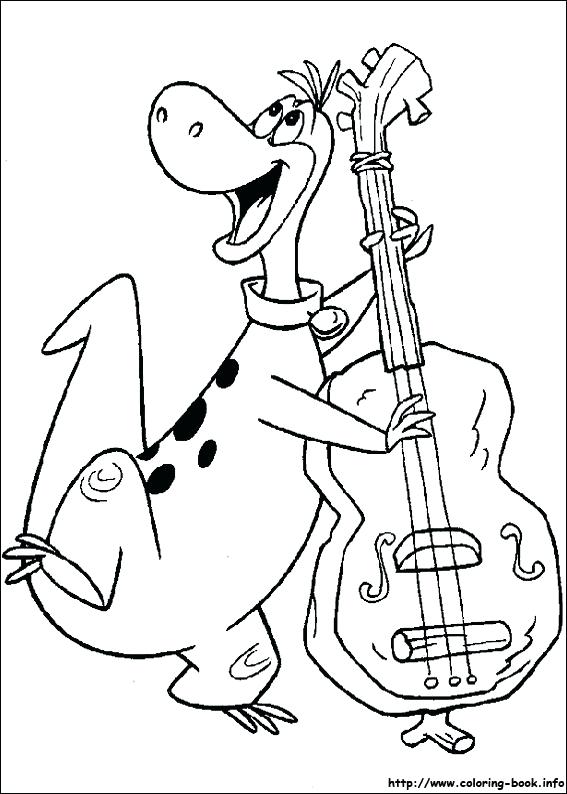 567x794 Flintstone Coloring Pages