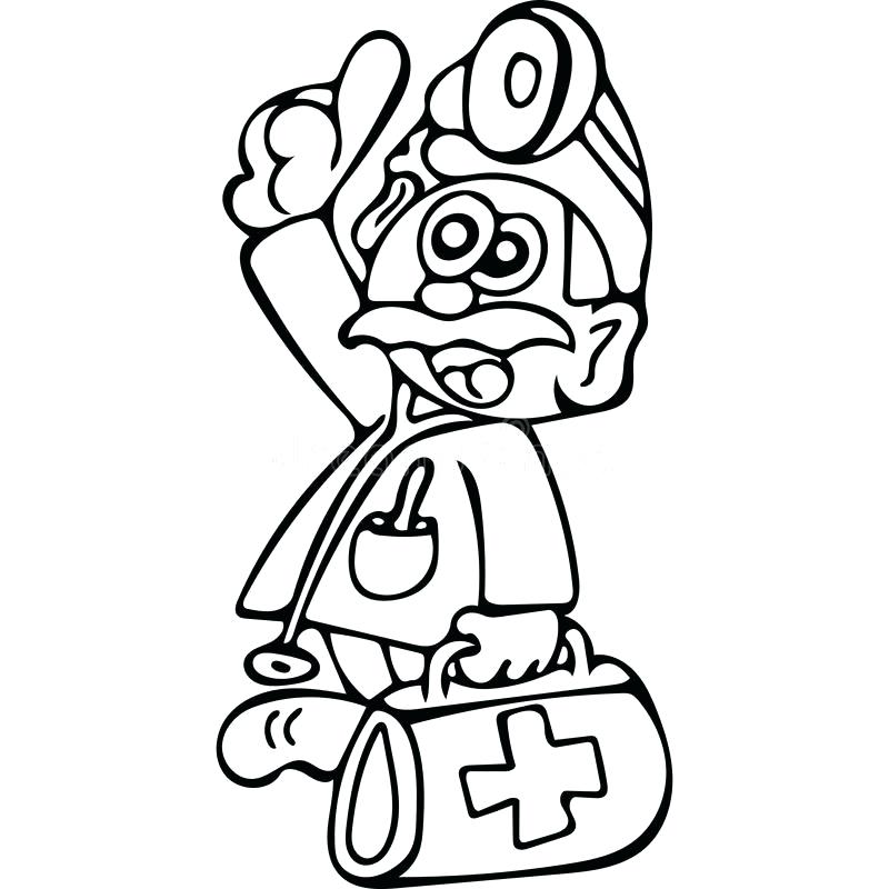 800x800 Doctor Coloring Pages Download Funny Doctor Coloring Pages Stock