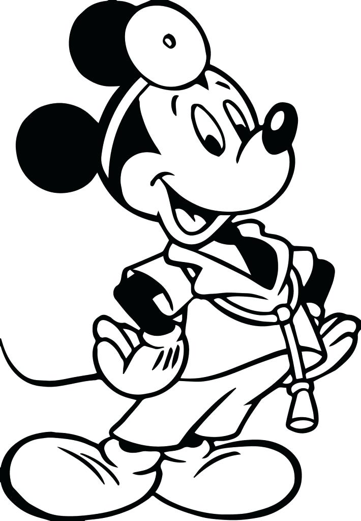 710x1024 Doctor Coloring Pages Mickey Doctor Coloring Page Pages For Kids