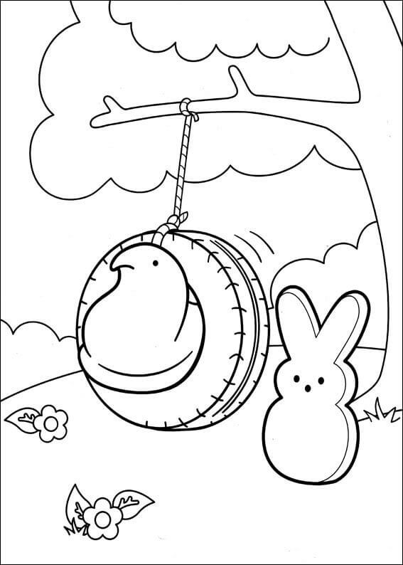 567x794 Free Printable Peeps Coloring Pages