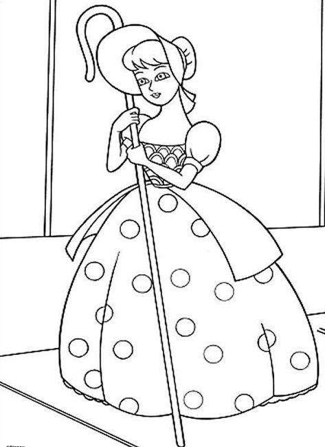 473x650 Little Bo Peep Coloring Page Free Download
