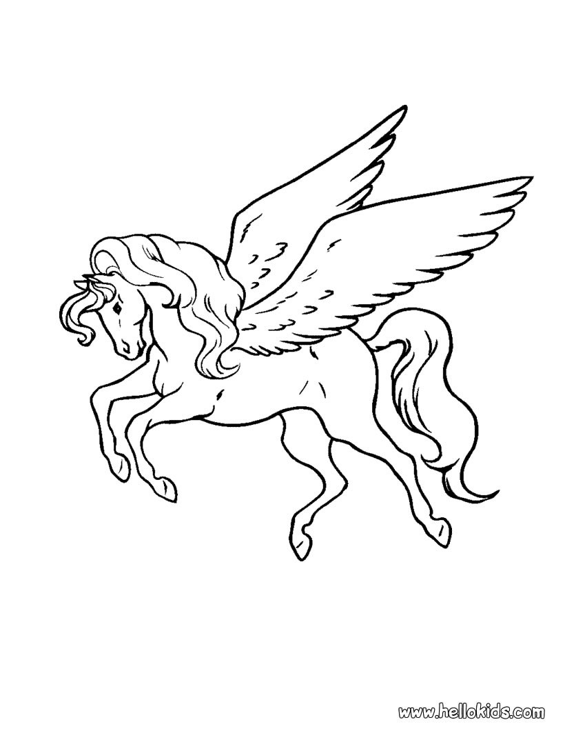 Pegasus Coloring Pages 820x1060 Pegasus Coloring Pages