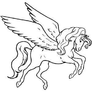 300x300 Awesome Pegasus Coloring Page Awesome Pegasus Coloring Page