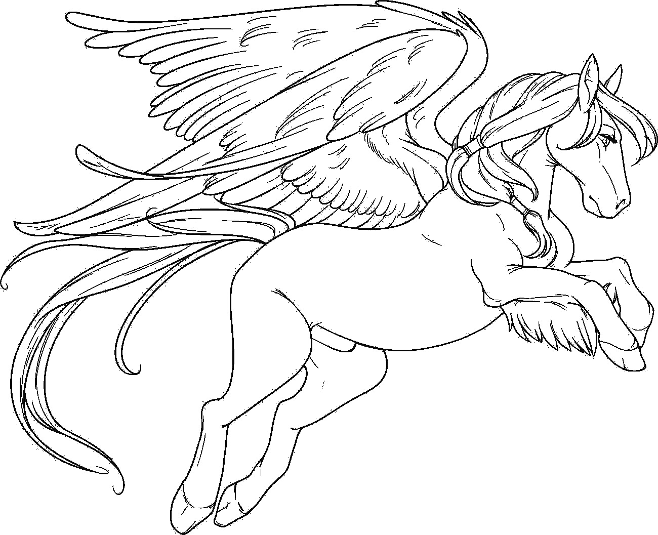 1300x1057 Limited Pegasus Colouring Pages Unique Adult Coloring Design