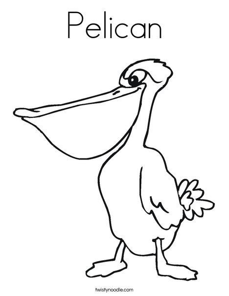 Pelican Coloring Page 468x605 Pelican Coloring Page