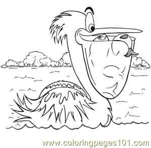 Pelican Fishing Coloring Page 300x295 Pelican Fishing Coloring Page