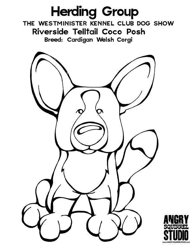 612x792 Corgi Coloring Pages Download And Print For Free