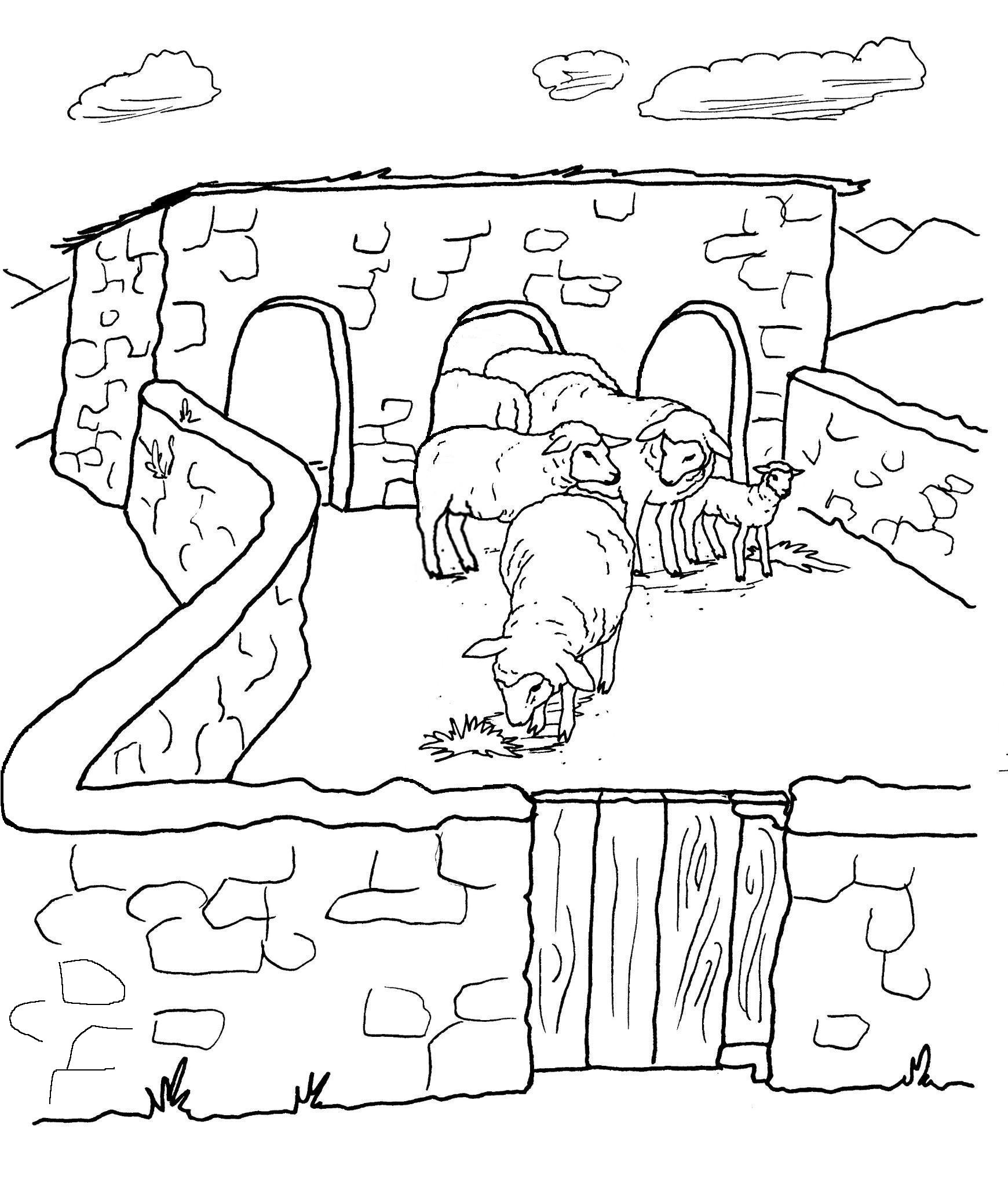 1740x2048 Good Shepherd And Lost Sheep Parable Coloring Pages