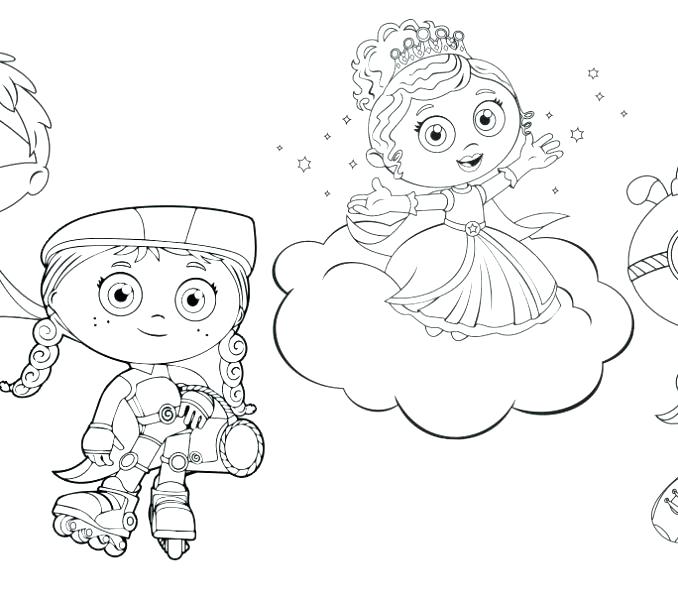 678x600 Super Why Coloring Page Super Holding Pen Superhero Princess Super