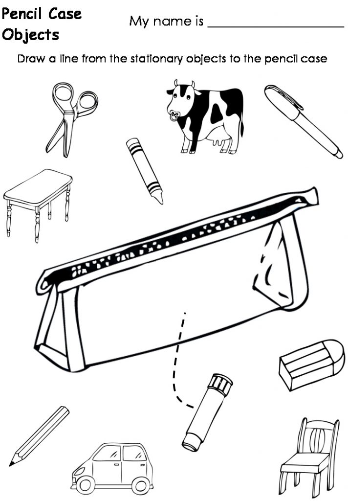 712x1024 Pencil Case Coloring Pages