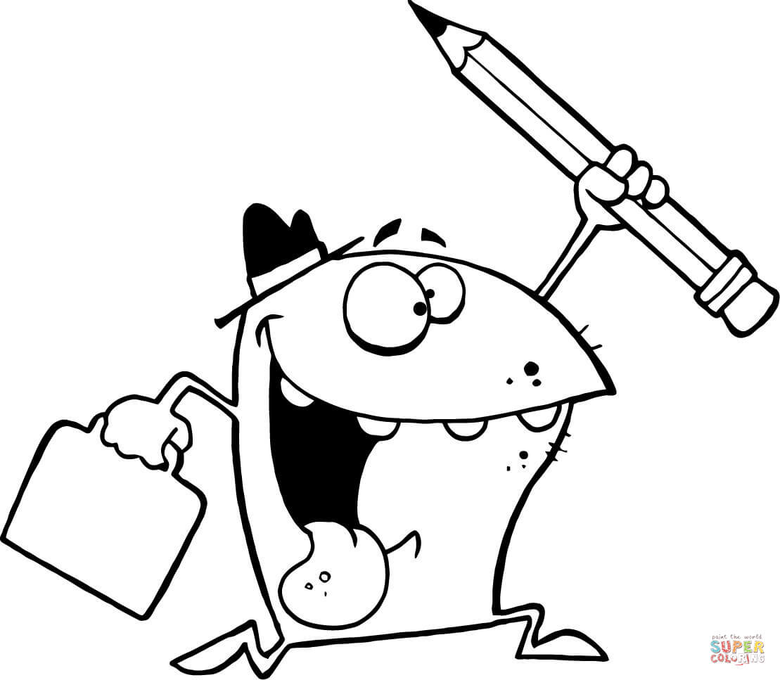 1109x967 Pencil Coloring Page