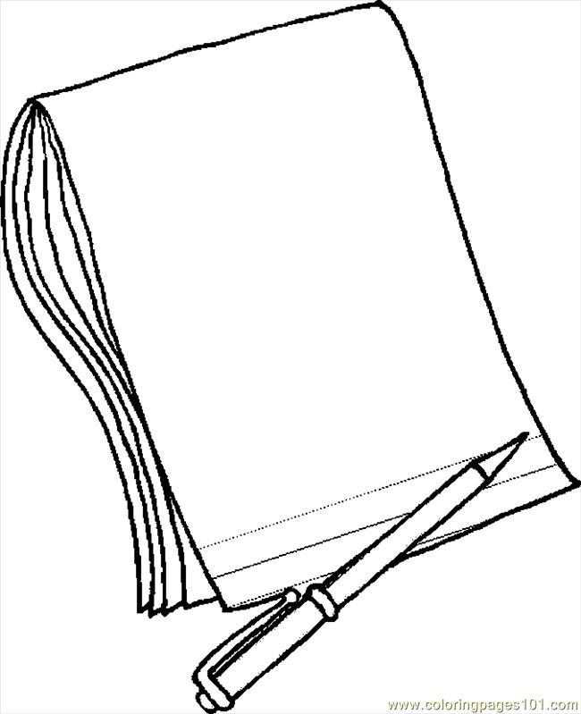 Paper Coloring Pages Pencil Paper 2 Coloring Page Free School 650x799 Paper Coloring Pages Pencil Paper 2 Coloring Page Free School