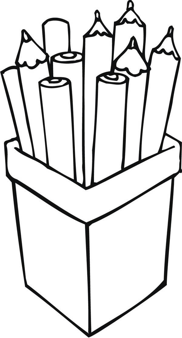 Color Pencil Coloring Pages 600x1113 Color Pencil Coloring Pages