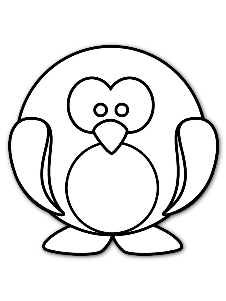 768x1024 Penguin Coloring Pages Cartoon And Hot Ribsvigyapan Com Fine
