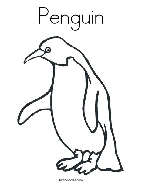 Penguin Coloring Page 468x605 Penguin Coloring Page