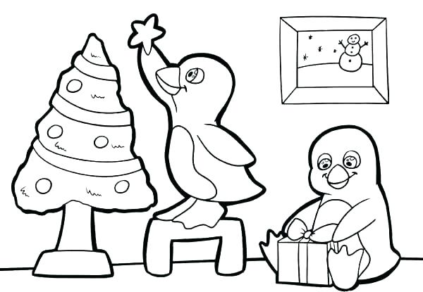 600x415 Free Penguin Coloring Pages Free Penguin Coloring Pages To Print