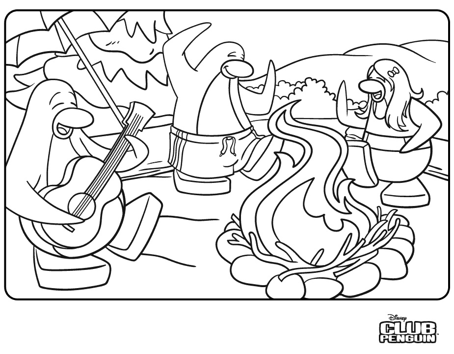 Printable Club Penguin Coloring Pages 925x720 Printable Club Penguin Coloring Pages