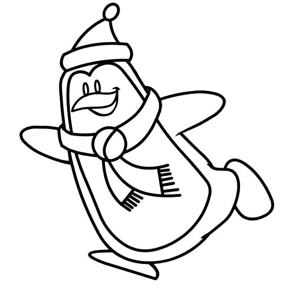 Christmas Penguin Coloring Pages Printable Kids Coloring Penguin 605x611 Christmas Penguin Coloring Pages Printable Kids Coloring Penguin