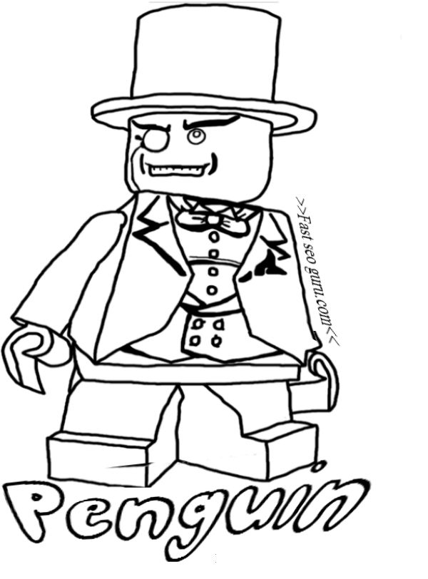 Printable Lego Batman Penguin Coloring Pages Preschooler 600x812 Printable Lego Batman Penguin Coloring Pages Preschooler