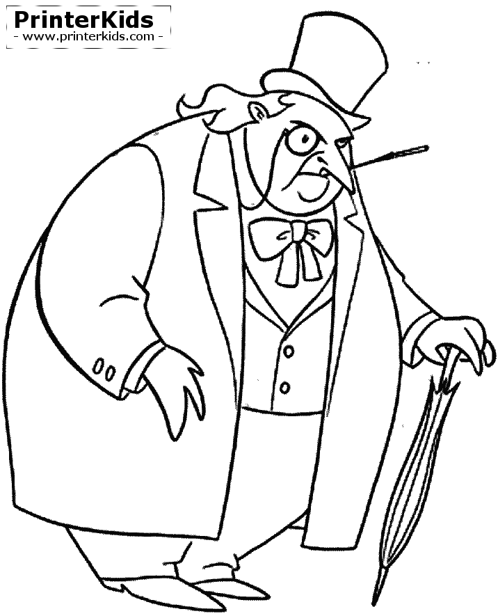 Batman Penguin Coloring Pages Coloring Page For Kids Kids Coloring 716x885 Batman Penguin Coloring Pages Coloring Page For Kids Kids Coloring