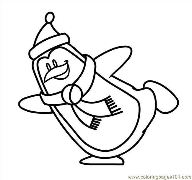 Christmaspenguin8 Coloring Page 650x611 Christmaspenguin8 Coloring Page
