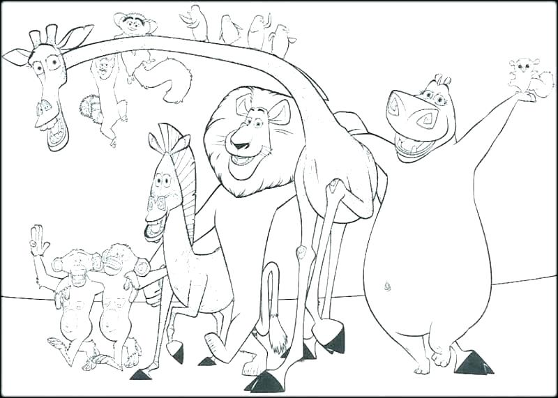 800x571 Madagascar Coloring Pages Penguins Of Coloring Pages Best Free