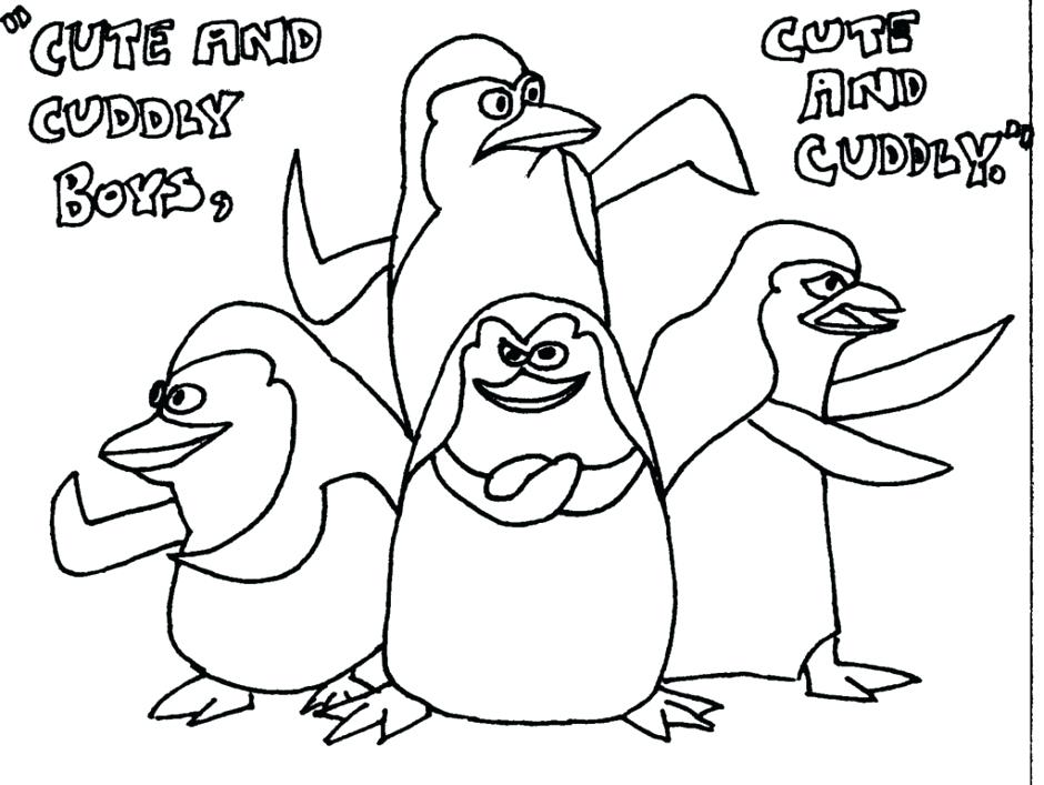 940x707 Madagascar Coloring Pages Penguins Of Coloring Pages To Print