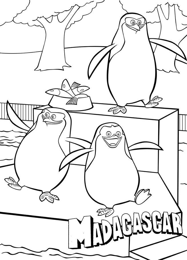 654x908 Madagascar Coloring Page 48