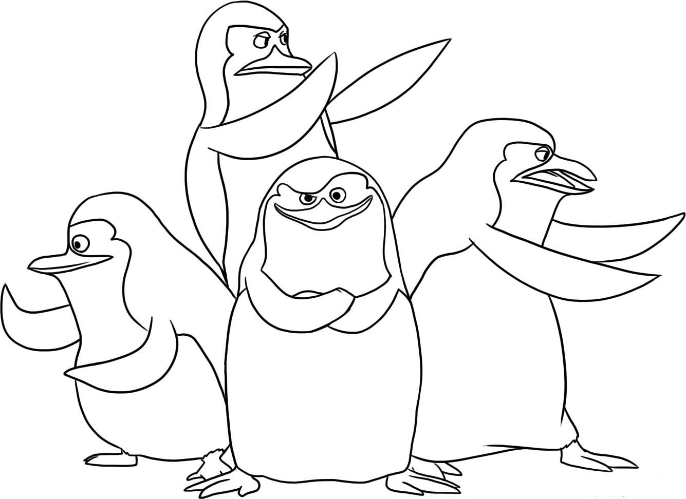 1335x972 29 Penguins Of Madagascar Coloring Pages