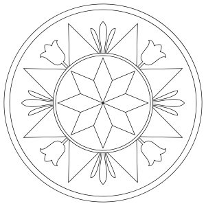 Pennsylvania Dutch Hex Signs Free Coloring Page 300x300 Pennsylvania Dutch Hex Signs Free Coloring Page