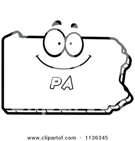 450x470 Pennsylvania Coloring Pages Coloring Pages Cartoon Of An Outlined