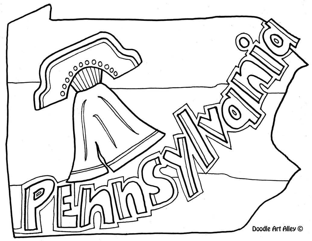 1035x800 Skill Pennsylvania State Flag Coloring Page Pages