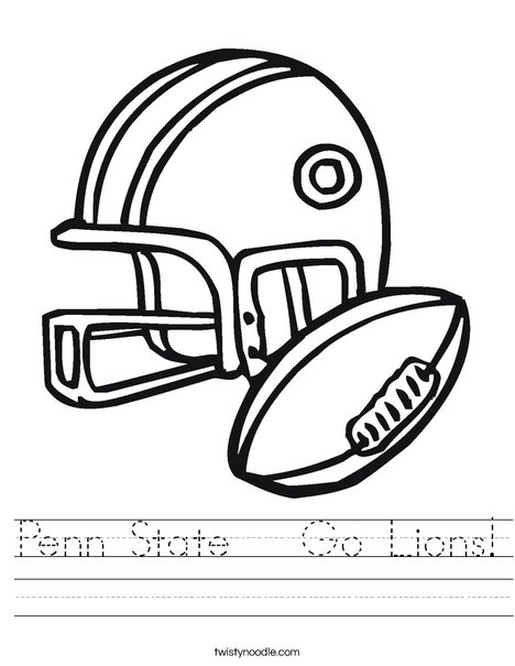 468x605 Penn State Go Lions Worksheet