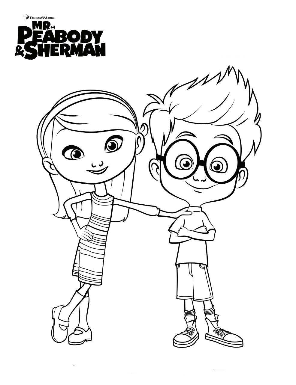 986x1285 Mr Peabody En Sherman Kleurplaten. Pencil Art Lt3