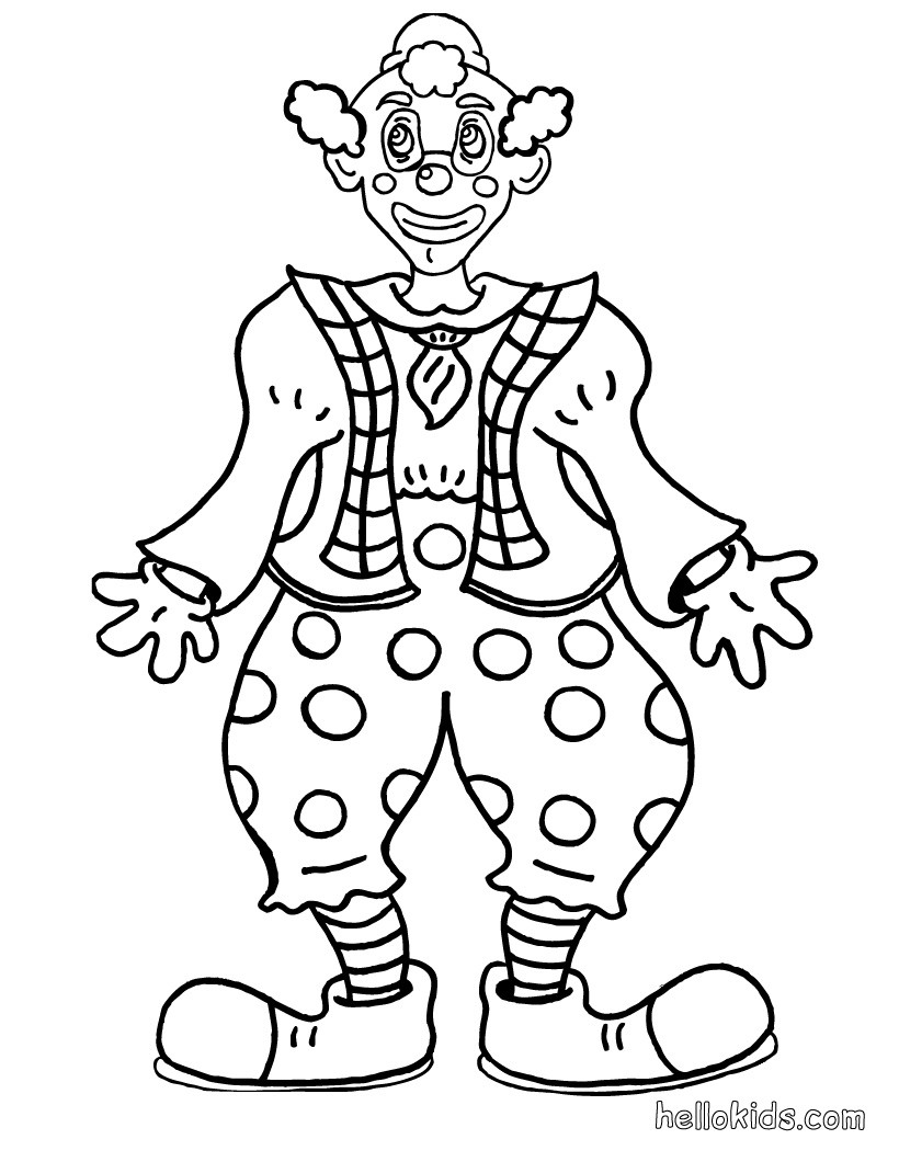 Scary Clown Coloring Page Free Printable Pages New 820x1060 Scary Clown Coloring Page Free Printable Pages New