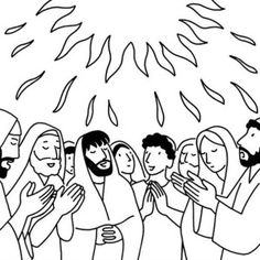 Pentecost Coloring Page Holy Spirit, Jerusalem And Bible 236x236 Pentecost Coloring Page Holy Spirit, Jerusalem And Bible