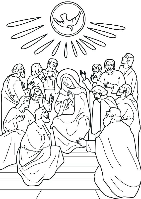 Pentecost Coloring Page Holy Spirit Coloring Page Pages Draw 566x800 Pentecost Coloring Page Holy Spirit Coloring Page Pages Draw
