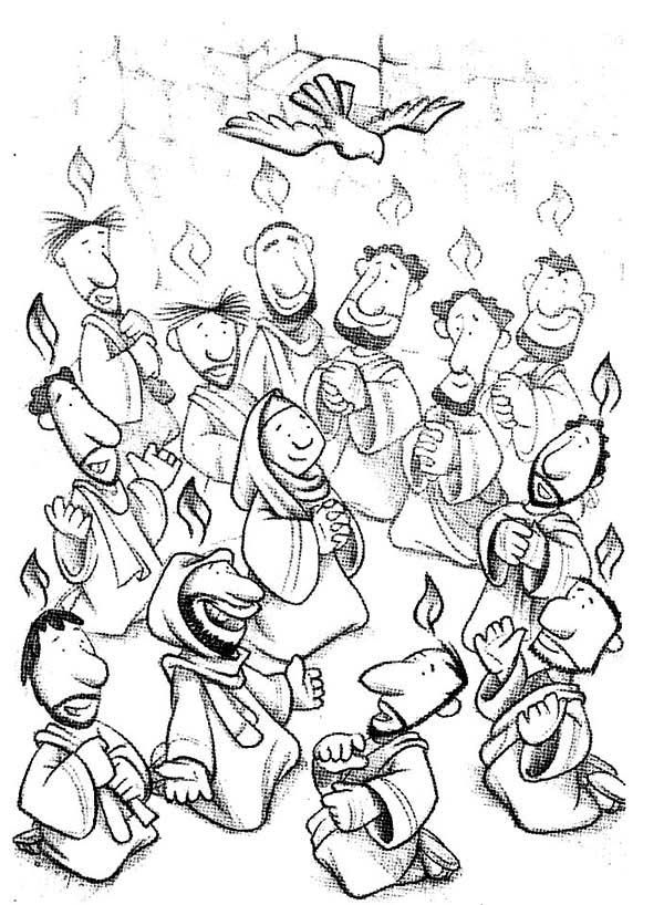 Feast Of The Weeks In Pentecost Coloring Page Parenting 600x818 Feast Of The Weeks In Pentecost Coloring Page Parenting